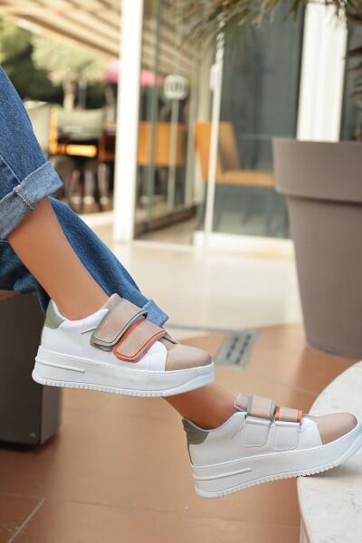 Marx Krem Cilt Spor Ayakkabı Marx Krem Cilt Spor Ayakkabı