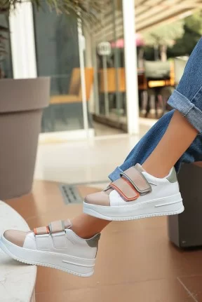 Marx Krem Cilt Spor Ayakkabı Marx Krem Cilt Spor Ayakkabı