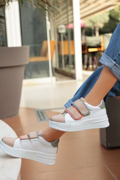 Marx Krem Cilt Spor Ayakkabı Marx Krem Cilt Spor Ayakkabı