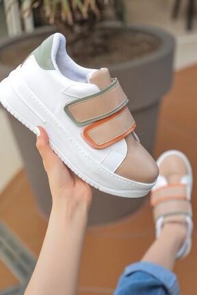 Marx Krem Cilt Spor Ayakkabı