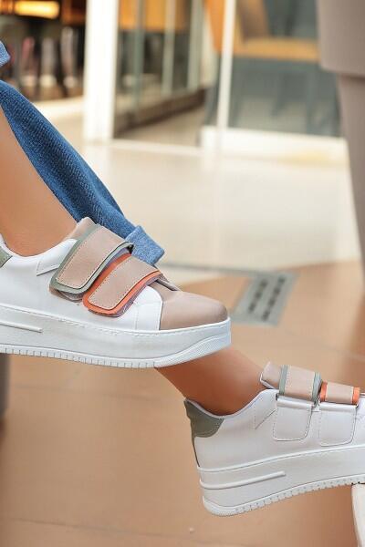 Marx Krem Cilt Spor Ayakkabı Marx Krem Cilt Spor Ayakkabı