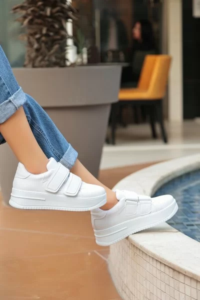 Marx Beyaz Cilt Spor Ayakkabı Marx Beyaz Cilt Spor Ayakkabı