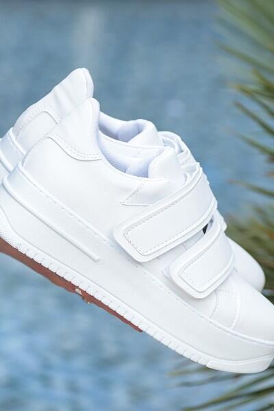 Marx Beyaz Cilt Spor Ayakkabı