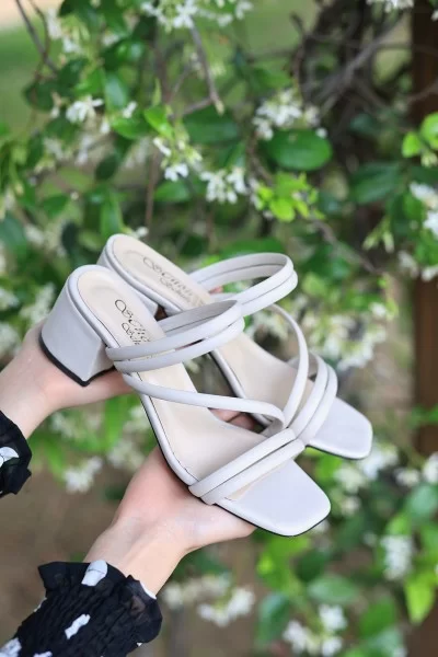 Sarai Ten Cilt Topuklu Terlik