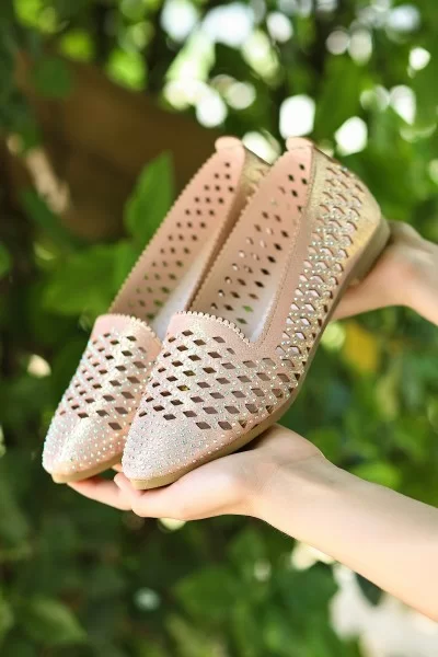 Tuer Pudra Cilt Babet Ayakkabı Tuer Pudra Cilt Babet Ayakkabı