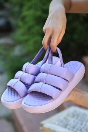 Hara Lila Cilt Sandalet Hara Lila Cilt Sandalet