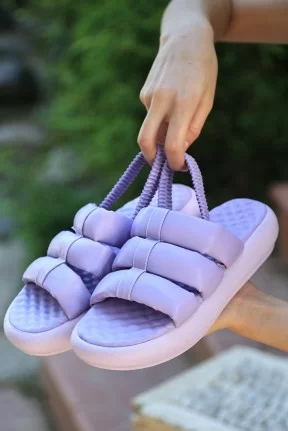 Hara Lila Cilt Sandalet