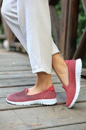 Enox Fuşya Streş Babet Ayakkabı