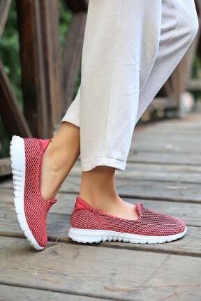 Enox Fuşya Streş Babet Ayakkabı