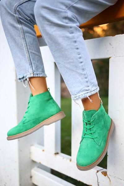 Kean Yeşil Süet Bağcıklı Bot Kean Yeşil Süet Bağcıklı Bot