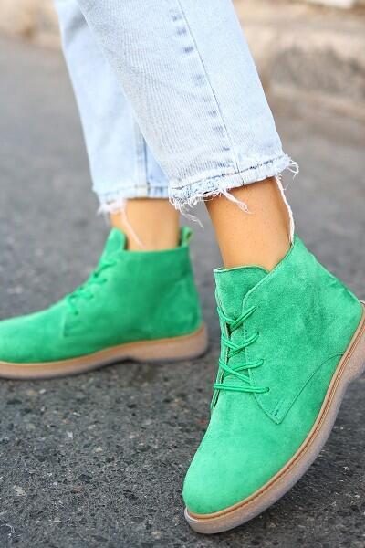 Kean Yeşil Süet Bağcıklı Bot Kean Yeşil Süet Bağcıklı Bot