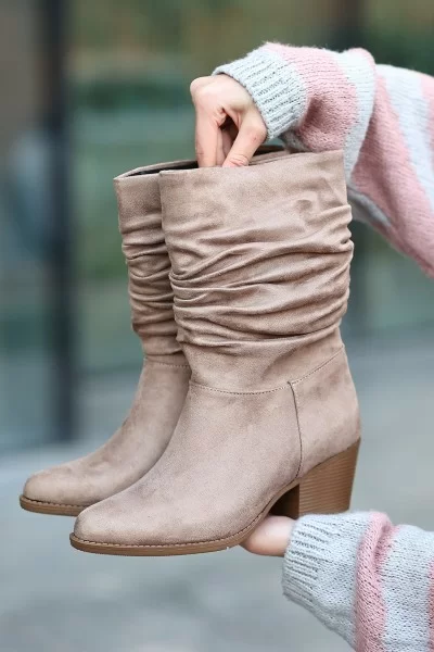 Dior Vizon Süet Topuklu Bot