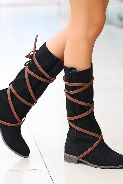 Clae Siyah Süet Çizme Clae Siyah Süet Çizme