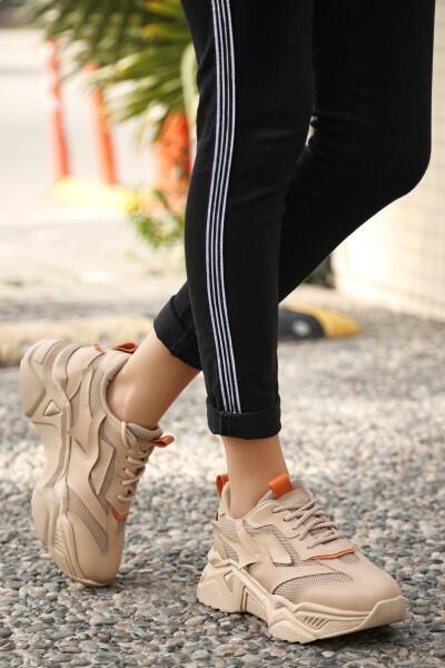 Dica Nude Cilt Bağcıklı Spor Ayakkabı