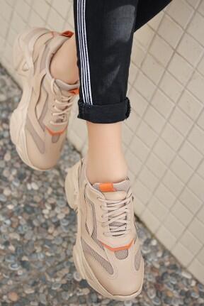 Dica Nude Cilt Bağcıklı Spor Ayakkabı