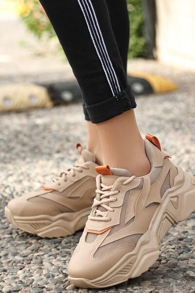 Dica Nude Cilt Bağcıklı Spor Ayakkabı