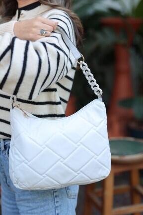 Elien Beyaz Cilt Çanta