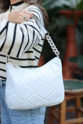 Elien Beyaz Cilt Çanta