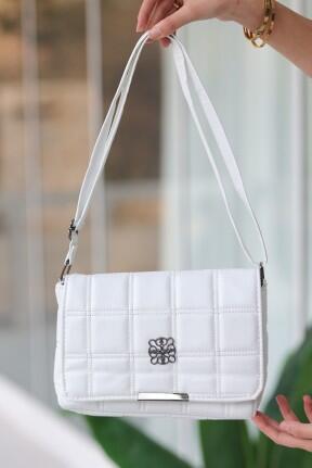 Landi Beyaz Cilt Çanta Landi Beyaz Cilt Çanta