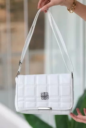 Landi Beyaz Cilt Çanta