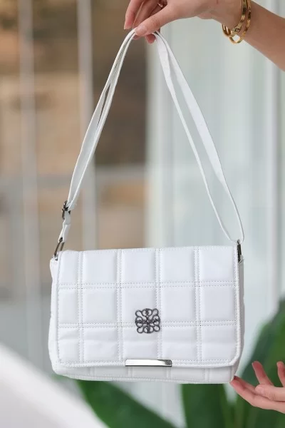 Landi Beyaz Cilt Çanta