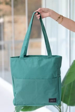 Yunda Yeşil Keten Çanta Yunda Yeşil Keten Çanta