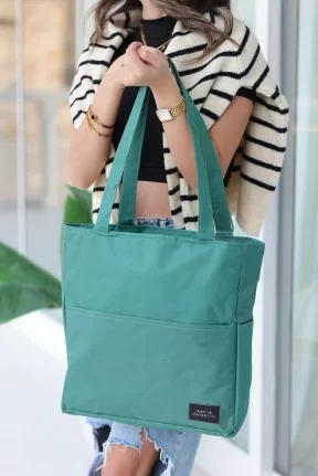 Yunda Yeşil Keten Çanta Yunda Yeşil Keten Çanta