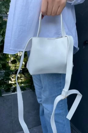 Hepa Beyaz Cilt Çanta Hepa Beyaz Cilt Çanta