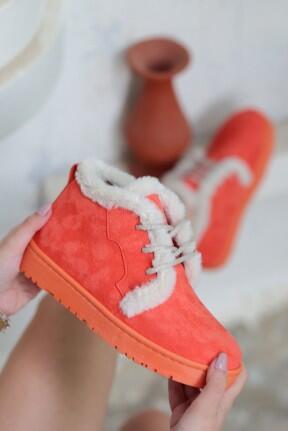 Simya Turuncu Süet Bağcıklı Bot Simya Turuncu Süet Bağcıklı Bot