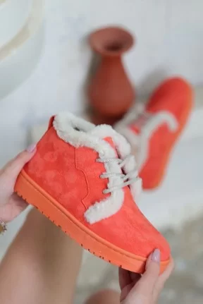 Simya Turuncu Süet Bağcıklı Bot Simya Turuncu Süet Bağcıklı Bot