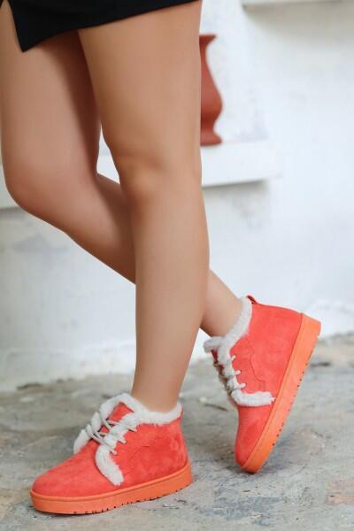 Simya Turuncu Süet Bağcıklı Bot Simya Turuncu Süet Bağcıklı Bot