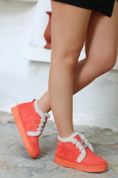 Simya Turuncu Süet Bağcıklı Bot Simya Turuncu Süet Bağcıklı Bot