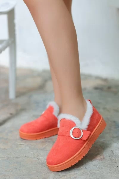 Tote Turuncu Süet Babet Ayakkabı Tote Turuncu Süet Babet Ayakkabı