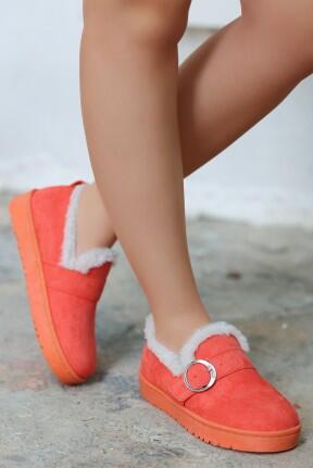 Tote Turuncu Süet Babet Ayakkabı Tote Turuncu Süet Babet Ayakkabı