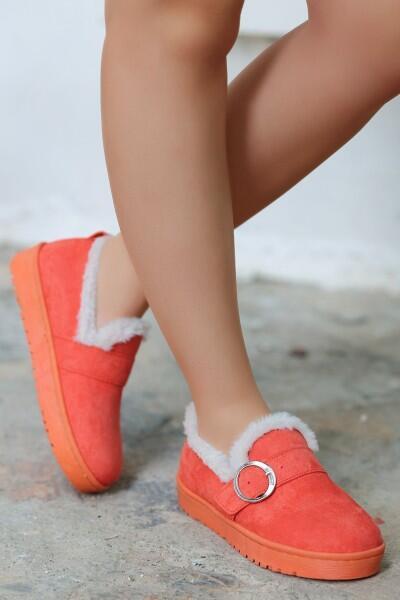 Tote Turuncu Süet Babet Ayakkabı Tote Turuncu Süet Babet Ayakkabı