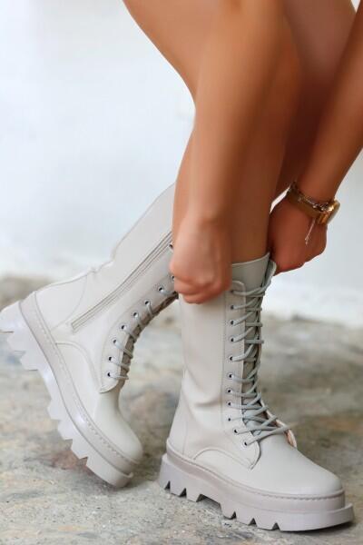 Toir Bej Cilt Bağcıklı Postal Toir Bej Cilt Bağcıklı Postal