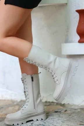 Toir Bej Cilt Bağcıklı Postal Toir Bej Cilt Bağcıklı Postal