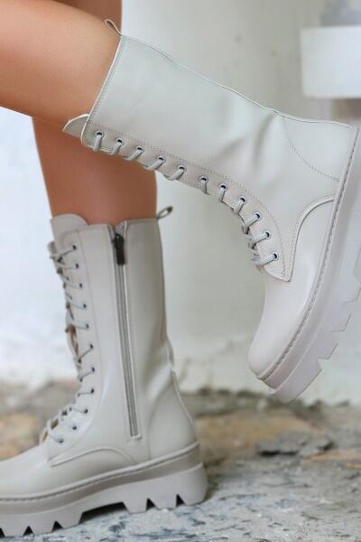 Toir Bej Cilt Bağcıklı Postal Toir Bej Cilt Bağcıklı Postal