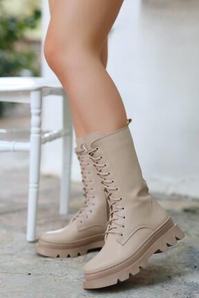 Toir Nude Cilt Bağcıklı Postal Toir Nude Cilt Bağcıklı Postal