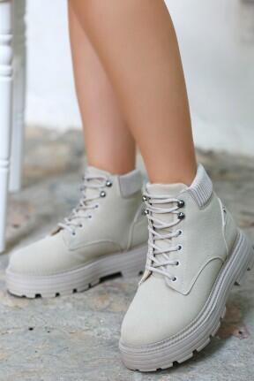 Olinda Bej Nubuk Bağcıklı Bot Olinda Bej Nubuk Bağcıklı Bot