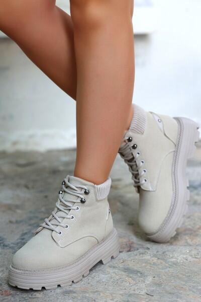 Olinda Bej Nubuk Bağcıklı Bot Olinda Bej Nubuk Bağcıklı Bot