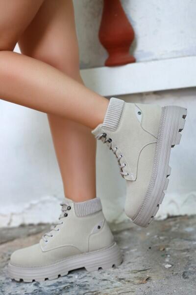 Olinda Bej Nubuk Bağcıklı Bot Olinda Bej Nubuk Bağcıklı Bot