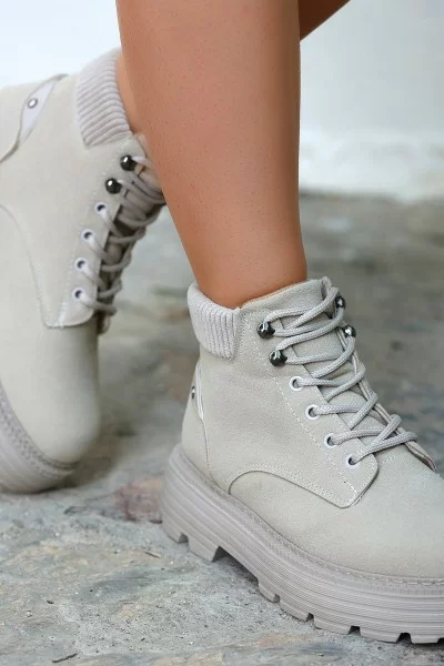 Olinda Bej Nubuk Bağcıklı Bot Olinda Bej Nubuk Bağcıklı Bot