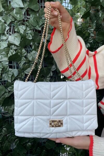 Larsa Beyaz Cilt Çanta Larsa Beyaz Cilt Çanta