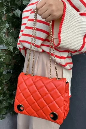 Oksa Turuncu Cilt Çanta