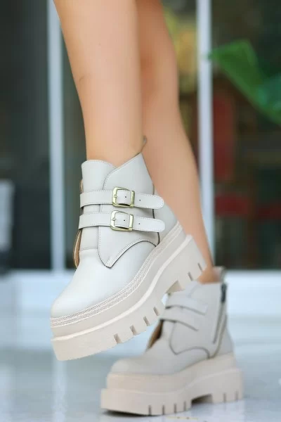 Olga Bej Cilt Kemerli Bot