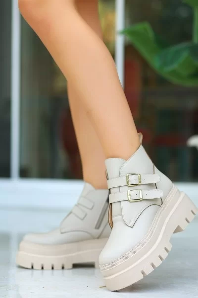 Olga Bej Cilt Kemerli Bot