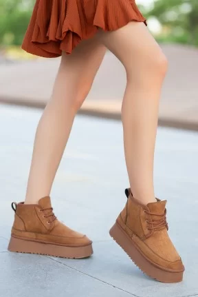 Davina Taba Süet Bağcıklı Bot Davina Taba Süet Bağcıklı Bot