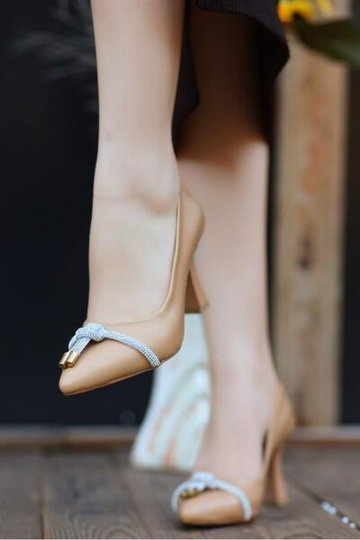 Polina Nude Cilt Stiletto Ayakkabı