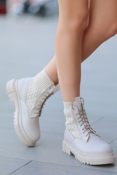 Utag Bej Cilt Bağcıklı Bot Utag Bej Cilt Bağcıklı Bot